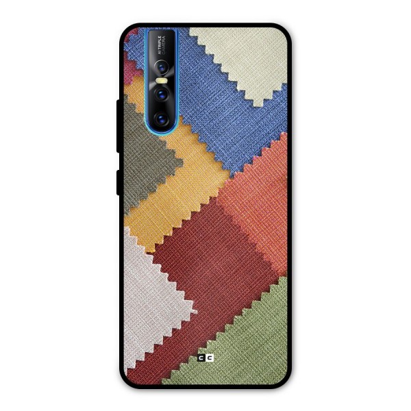 Printed Fabric Metal Back Case for Vivo V15 Pro