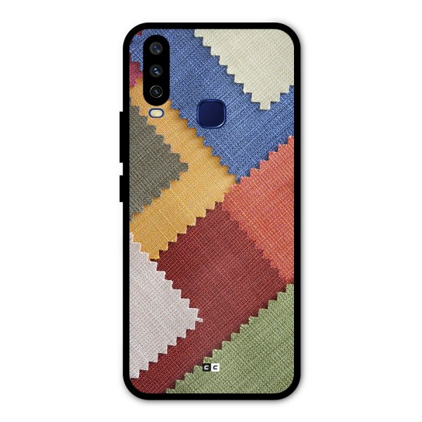 Printed Fabric Metal Back Case for Vivo V17