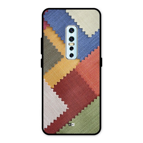 Printed Fabric Metal Back Case for Vivo V17 Pro