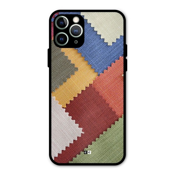 Printed Fabric Metal Back Case for iPhone 11 Pro Max