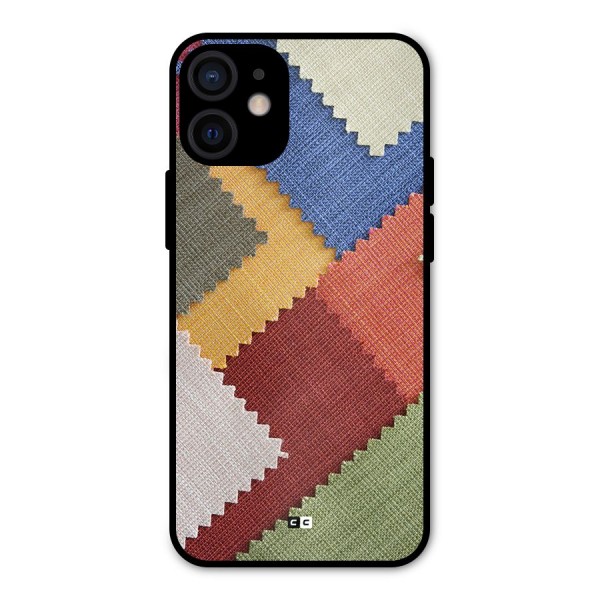 Printed Fabric Metal Back Case for iPhone 12 Mini