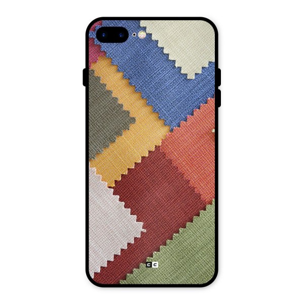 Printed Fabric Metal Back Case for iPhone 8 Plus