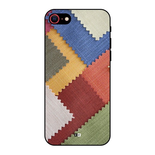 Printed Fabric Metal Back Case for iPhone SE 2020