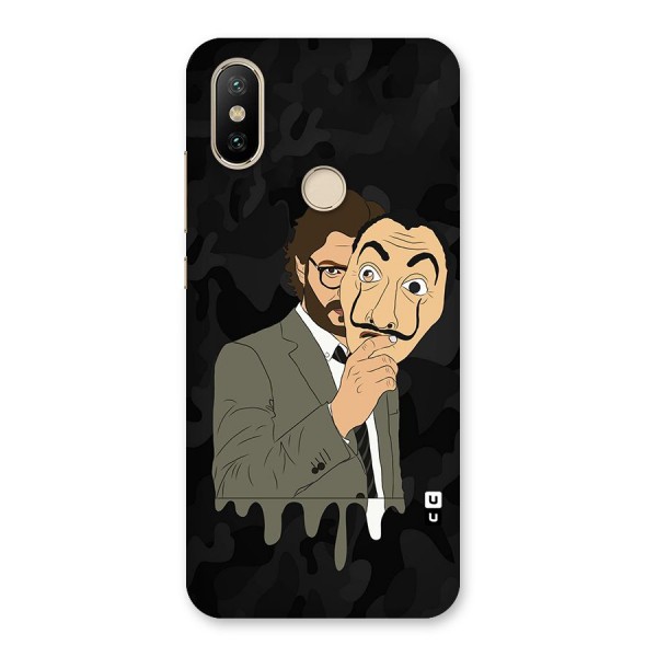 Professor Art Camouflage Back Case for Mi A2