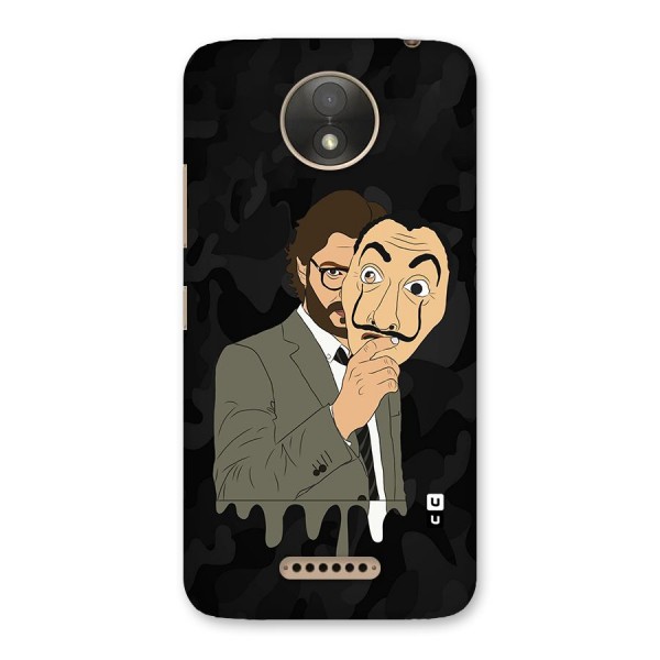 Professor Art Camouflage Back Case for Moto C Plus