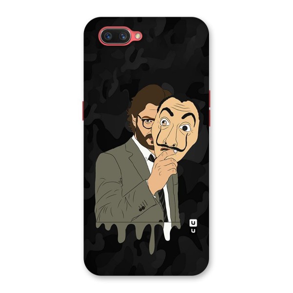 Professor Art Camouflage Back Case for Oppo A3s