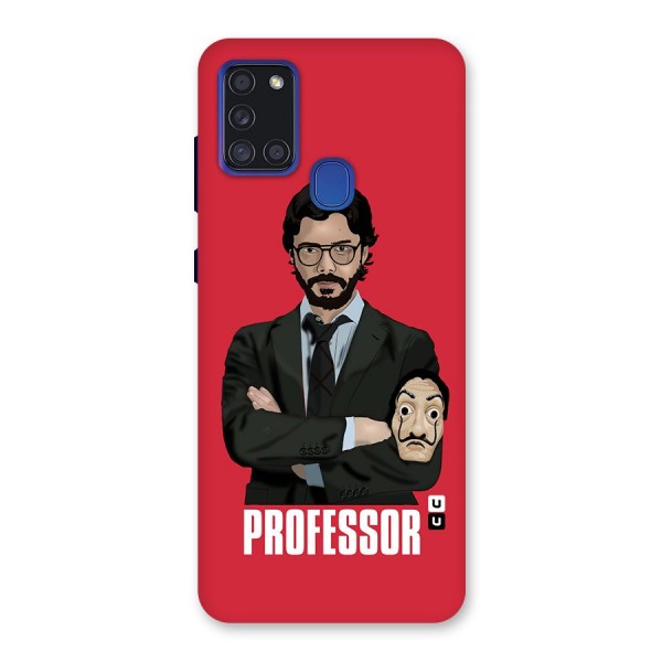 Professor Art Illustration Back Case for Galaxy A21s