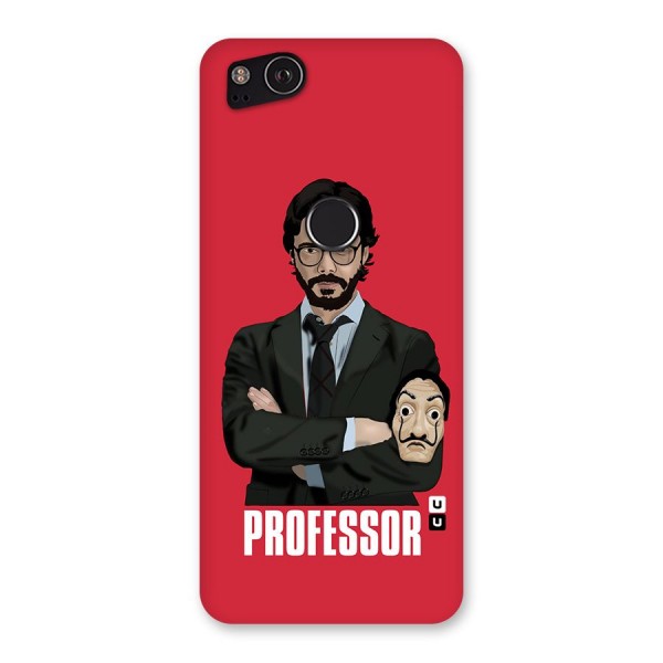 Professor Art Illustration Back Case for Google Pixel 2