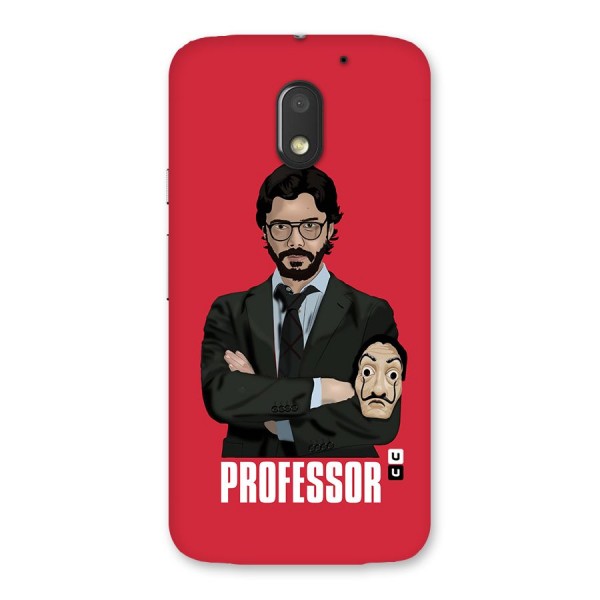 Professor Art Illustration Back Case for Moto E3 Power