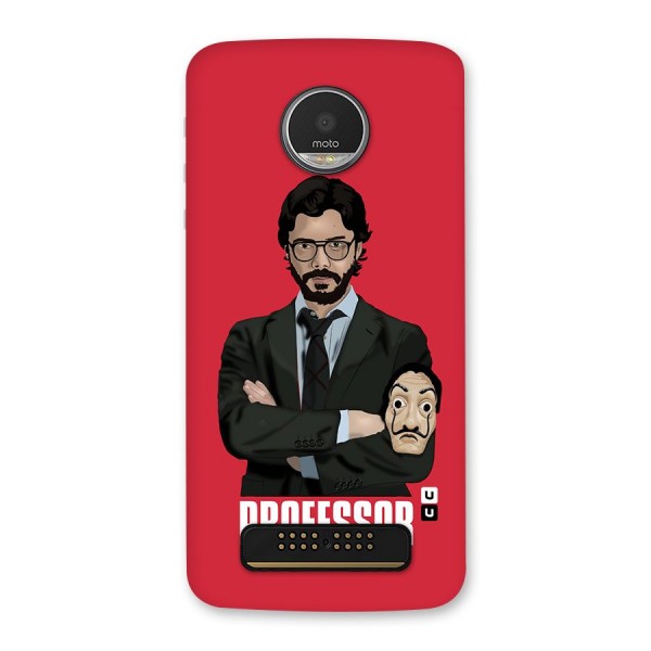 Professor Art Illustration Back Case for Moto Z Play