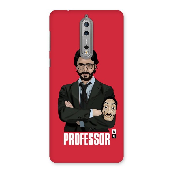 Professor Art Illustration Back Case for Nokia 8