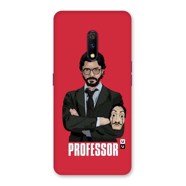 Professor Art Illustration Back Case for Realme X