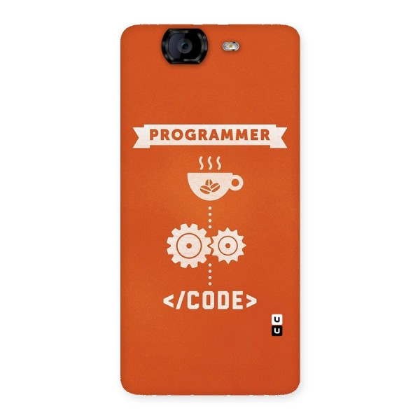 Programmer Coffee Code Back Case for Canvas Knight A350