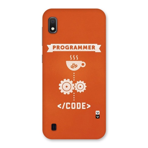 Programmer Coffee Code Back Case for Galaxy A10