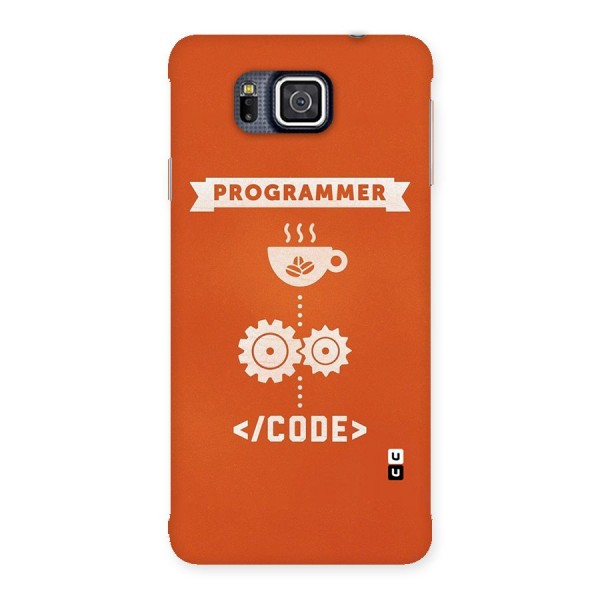 Programmer Coffee Code Back Case for Galaxy Alpha