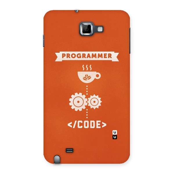 Programmer Coffee Code Back Case for Galaxy Note