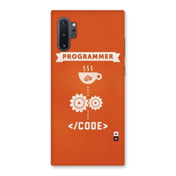 Programmer Coffee Code Back Case for Galaxy Note 10 Plus