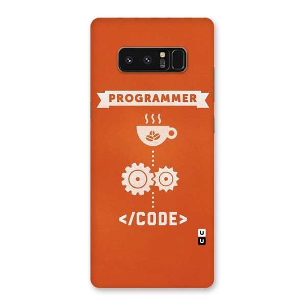 Programmer Coffee Code Back Case for Galaxy Note 8