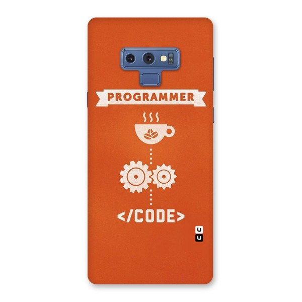 Programmer Coffee Code Back Case for Galaxy Note 9