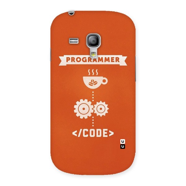 Programmer Coffee Code Back Case for Galaxy S3 Mini