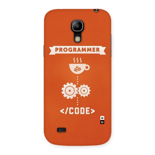 Programmer Coffee Code Back Case for Galaxy S4 Mini