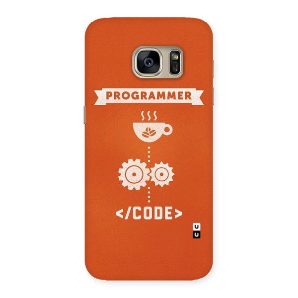 Programmer Coffee Code Back Case for Galaxy S7