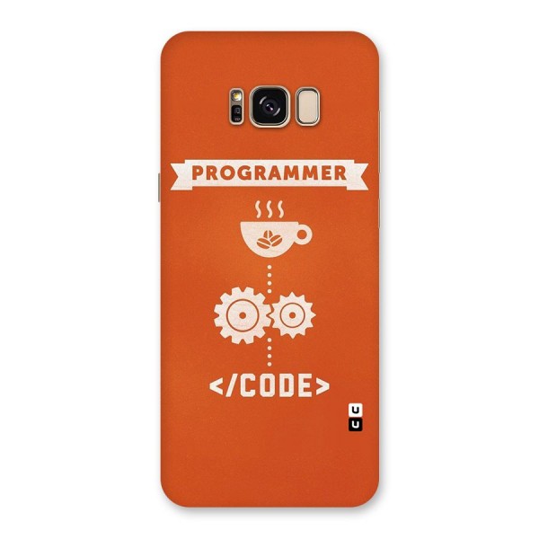 Programmer Coffee Code Back Case for Galaxy S8 Plus