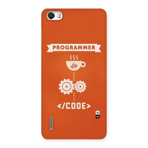 Programmer Coffee Code Back Case for Honor 6