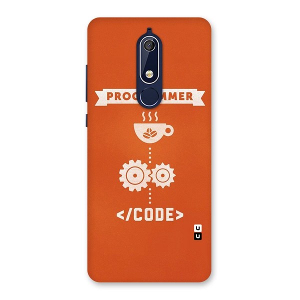 Programmer Coffee Code Back Case for Nokia 5.1