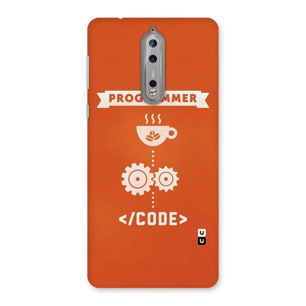 Programmer Coffee Code Back Case for Nokia 8