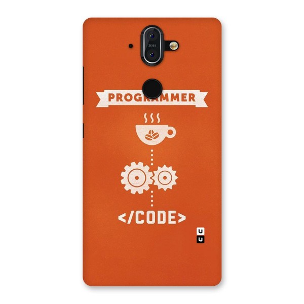 Programmer Coffee Code Back Case for Nokia 8 Sirocco