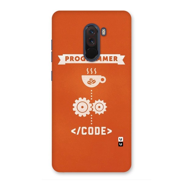 Programmer Coffee Code Back Case for Poco F1