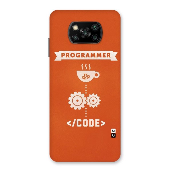 Programmer Coffee Code Back Case for Poco X3