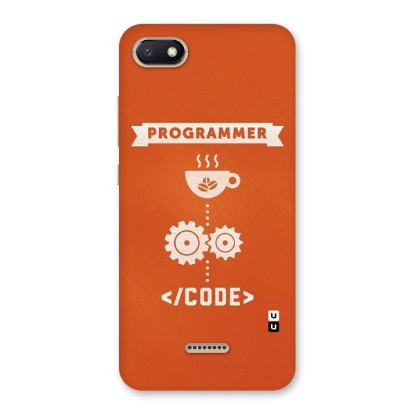 Programmer Coffee Code Back Case for Redmi 6A