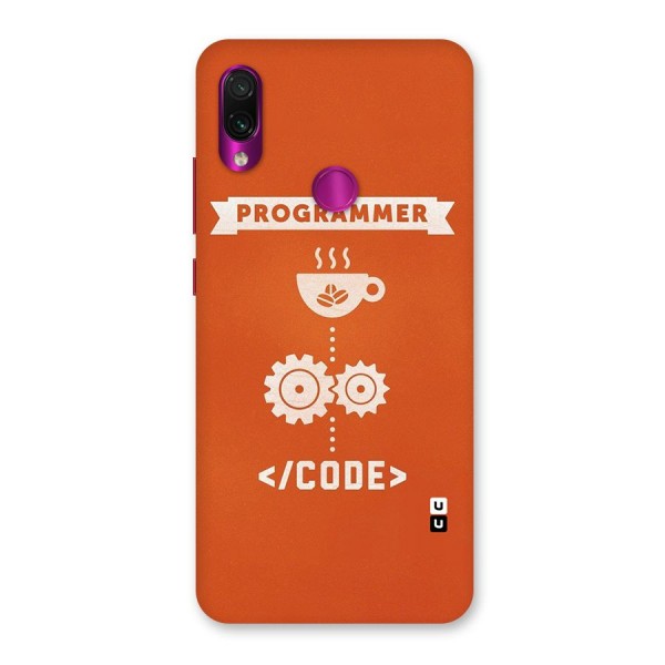 Programmer Coffee Code Back Case for Redmi Note 7 Pro