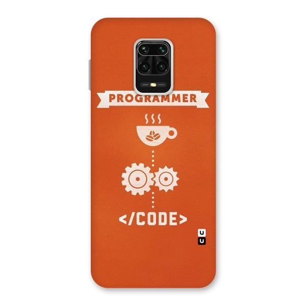 Programmer Coffee Code Back Case for Redmi Note 9 Pro