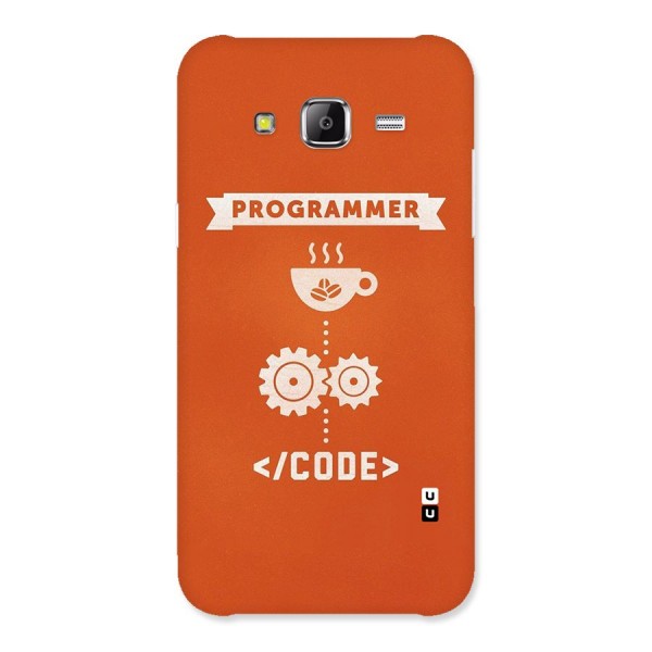 Programmer Coffee Code Back Case for Samsung Galaxy J5