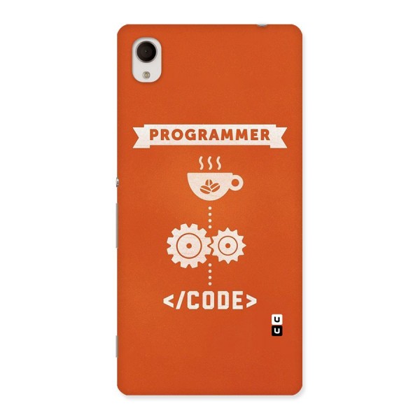 Programmer Coffee Code Back Case for Sony Xperia M4