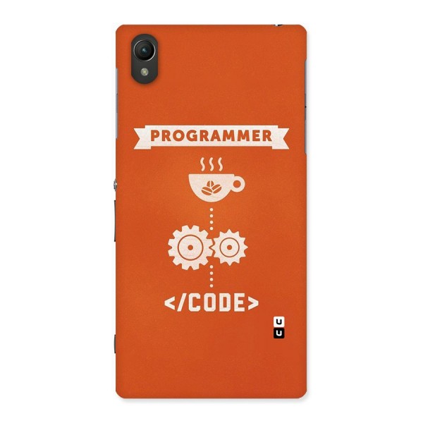 Programmer Coffee Code Back Case for Sony Xperia Z1