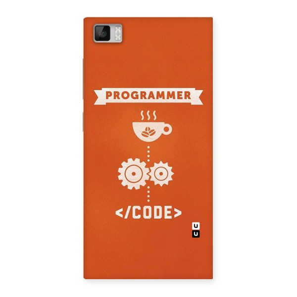 Programmer Coffee Code Back Case for Xiaomi Mi3