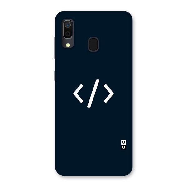 Programmers Style Symbol Back Case for Galaxy A20