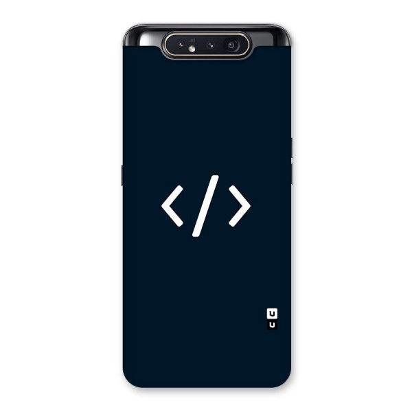 Programmers Style Symbol Back Case for Galaxy A80