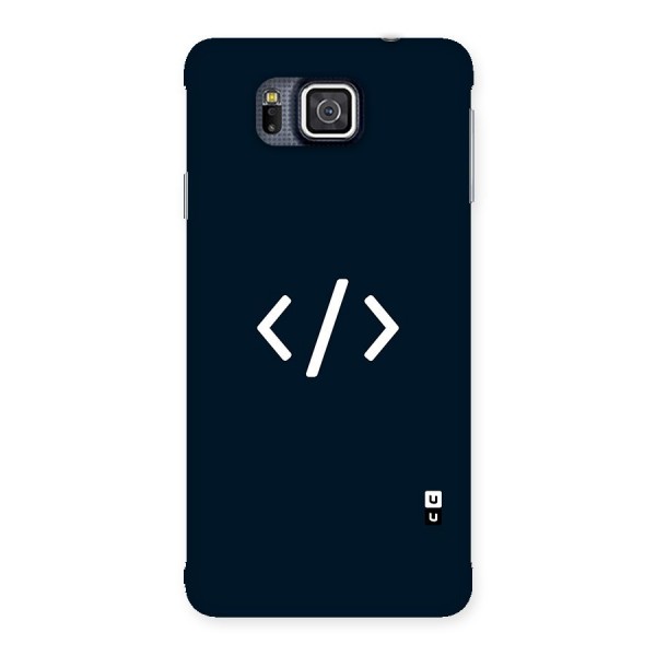 Programmers Style Symbol Back Case for Galaxy Alpha