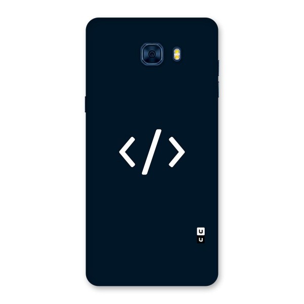 Programmers Style Symbol Back Case for Galaxy C7 Pro