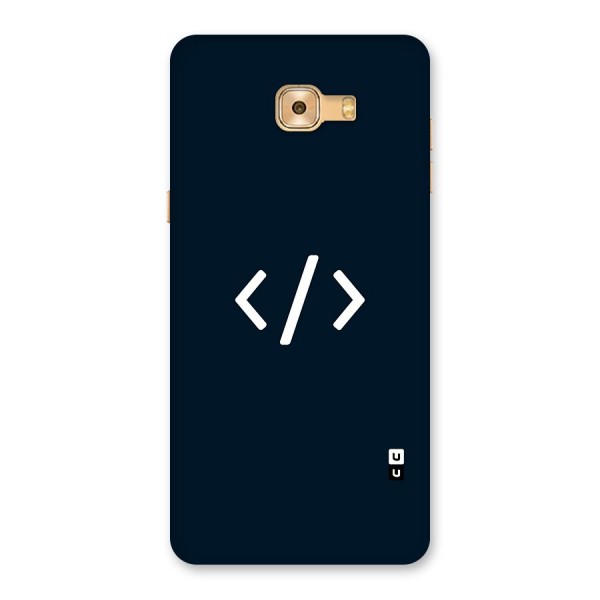 Programmers Style Symbol Back Case for Galaxy C9 Pro