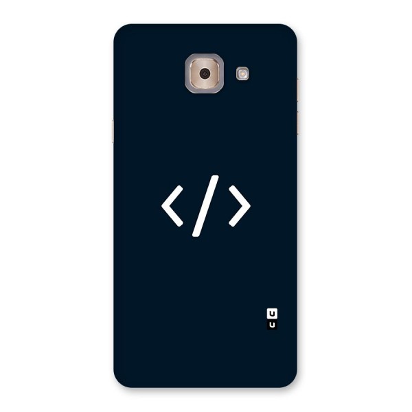 Programmers Style Symbol Back Case for Galaxy J7 Max