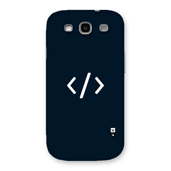 Programmers Style Symbol Back Case for Galaxy S3 Neo