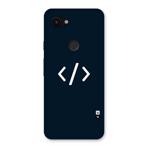 Programmers Style Symbol Back Case for Google Pixel 3a