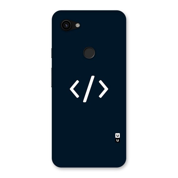 Programmers Style Symbol Back Case for Google Pixel 3a XL