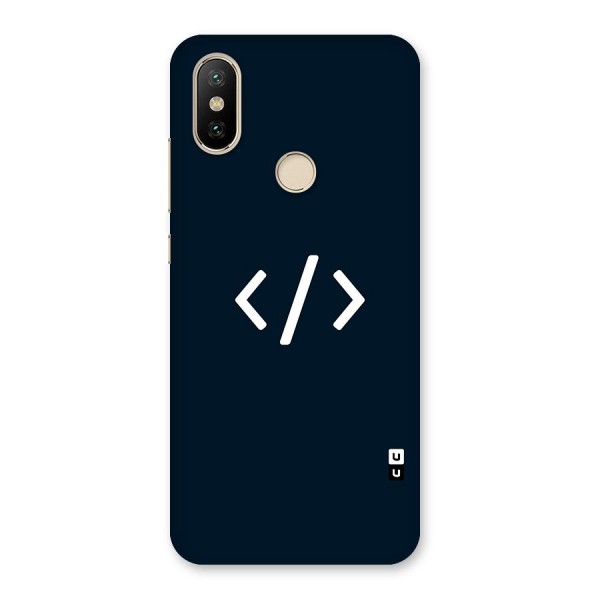 Programmers Style Symbol Back Case for Mi A2